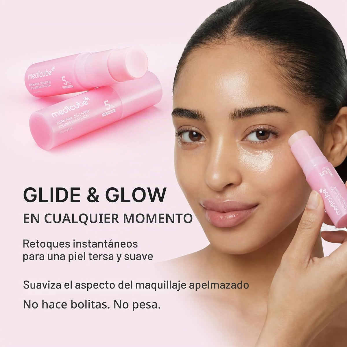 Bálsamo PDRN Voluminizador con Colágeno Rosa MEDICUBE