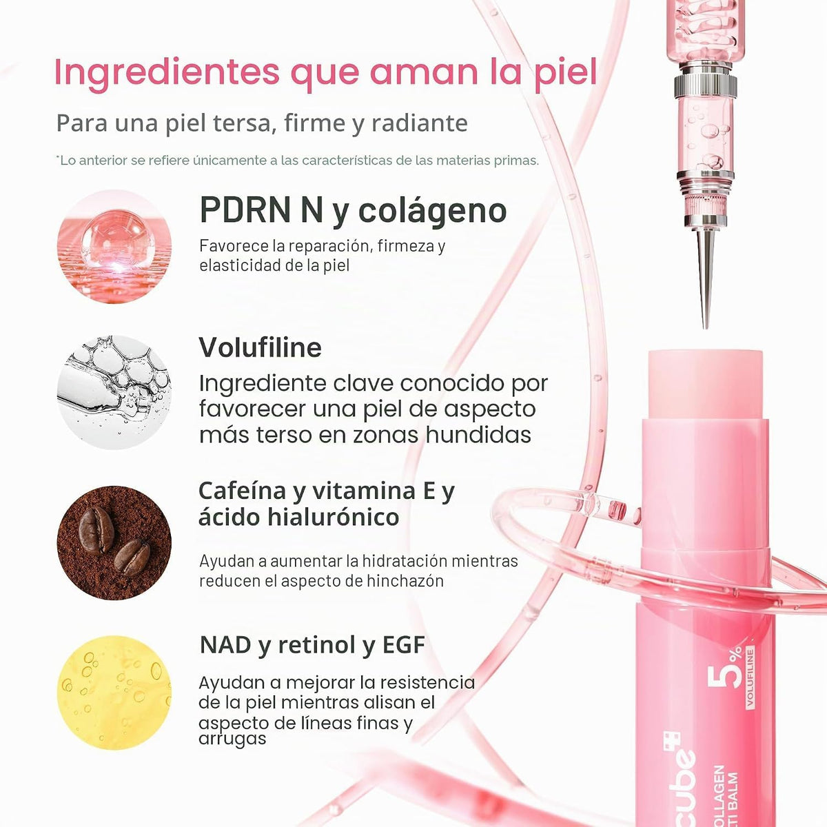 Bálsamo PDRN Voluminizador con Colágeno Rosa MEDICUBE